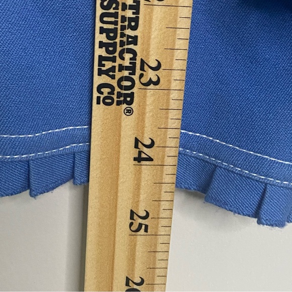 Peck And Peck Weekend Jacket Blue Size 10 Eye Hook - Picture 7 of 15